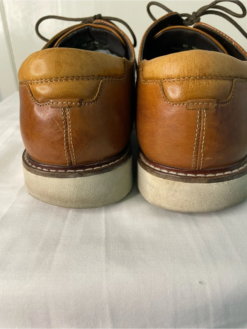 Johnston & Murphy Brown Leather Cap Toe Oxfords 10.5M